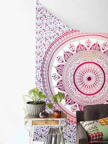 lotus mandala tapestry