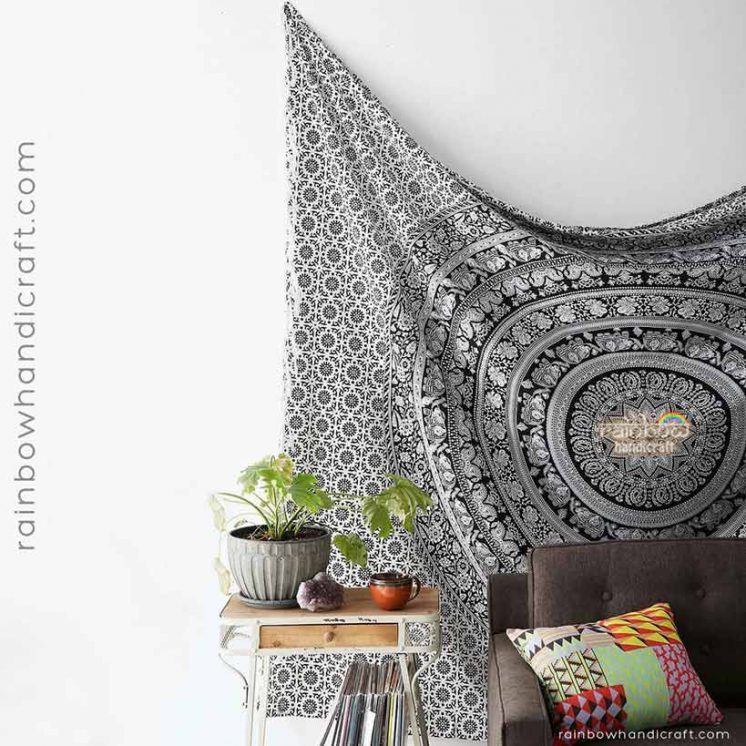 elephant mandala tapestry