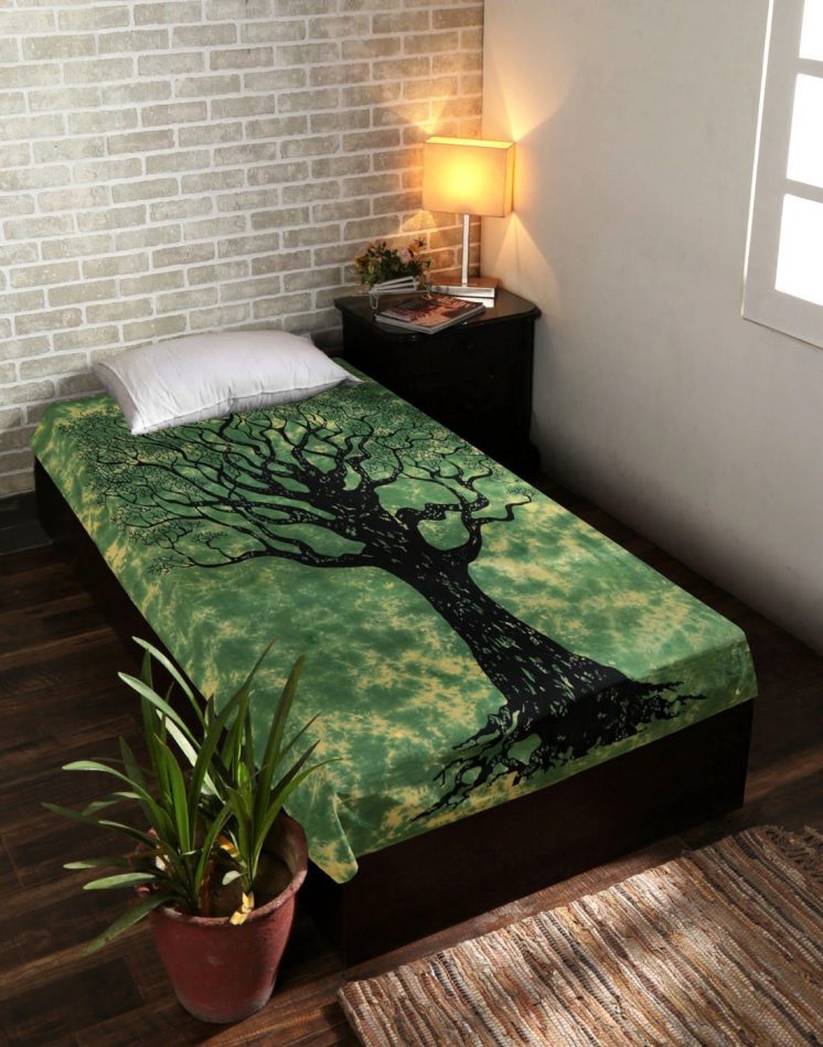 Tie Dye Dry Tree of Life Tapestry 55 x 84 free ship