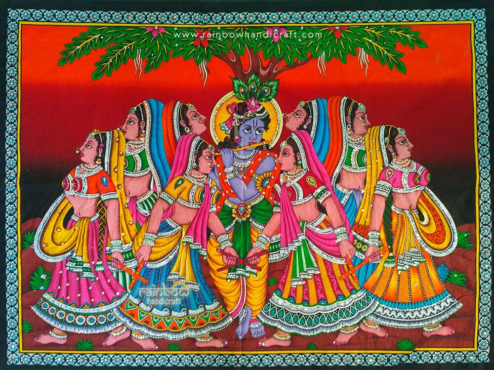 krishna radha tapestry