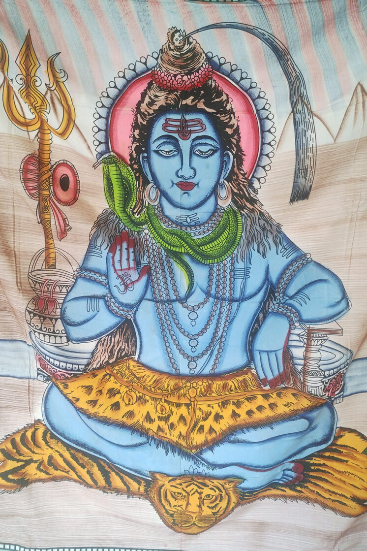 Hindu Artistry Divine Shiva Wall Hanging Embrace Boho Bliss