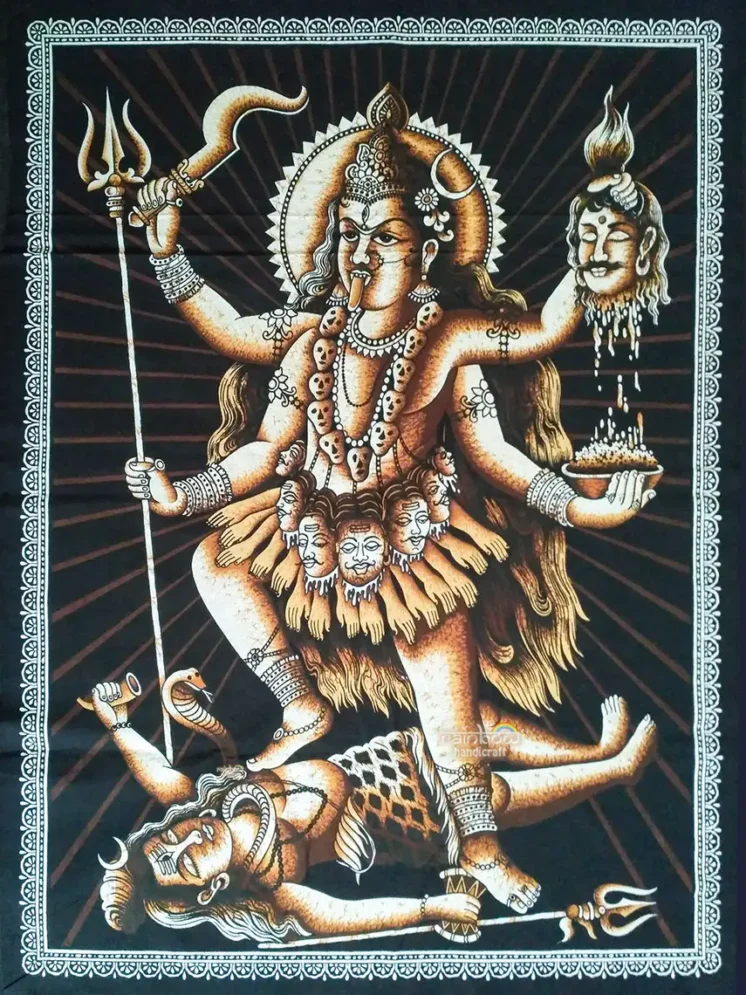 kali batik tapestry