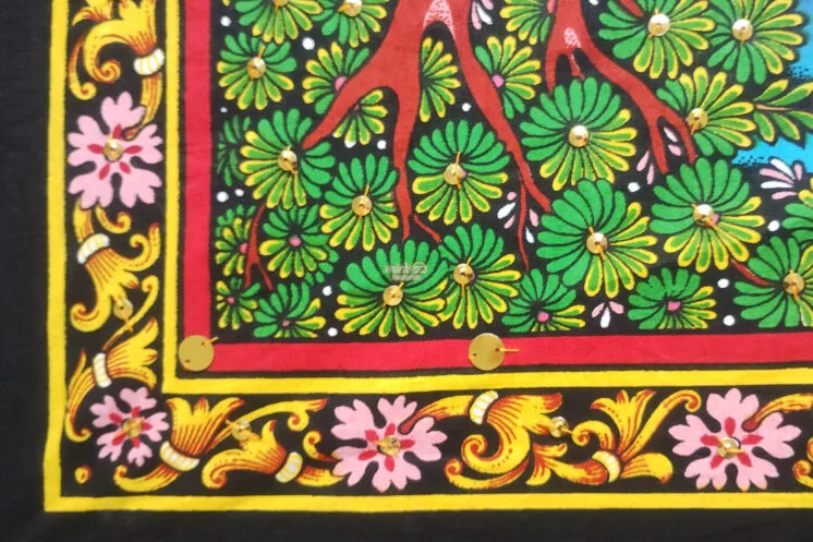 Radiant Radha Krishna Tapestry cloth wall hanging