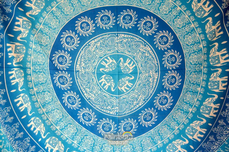 Embrace Elephants Mandala Wall Tapestry amazing hippie bedspread