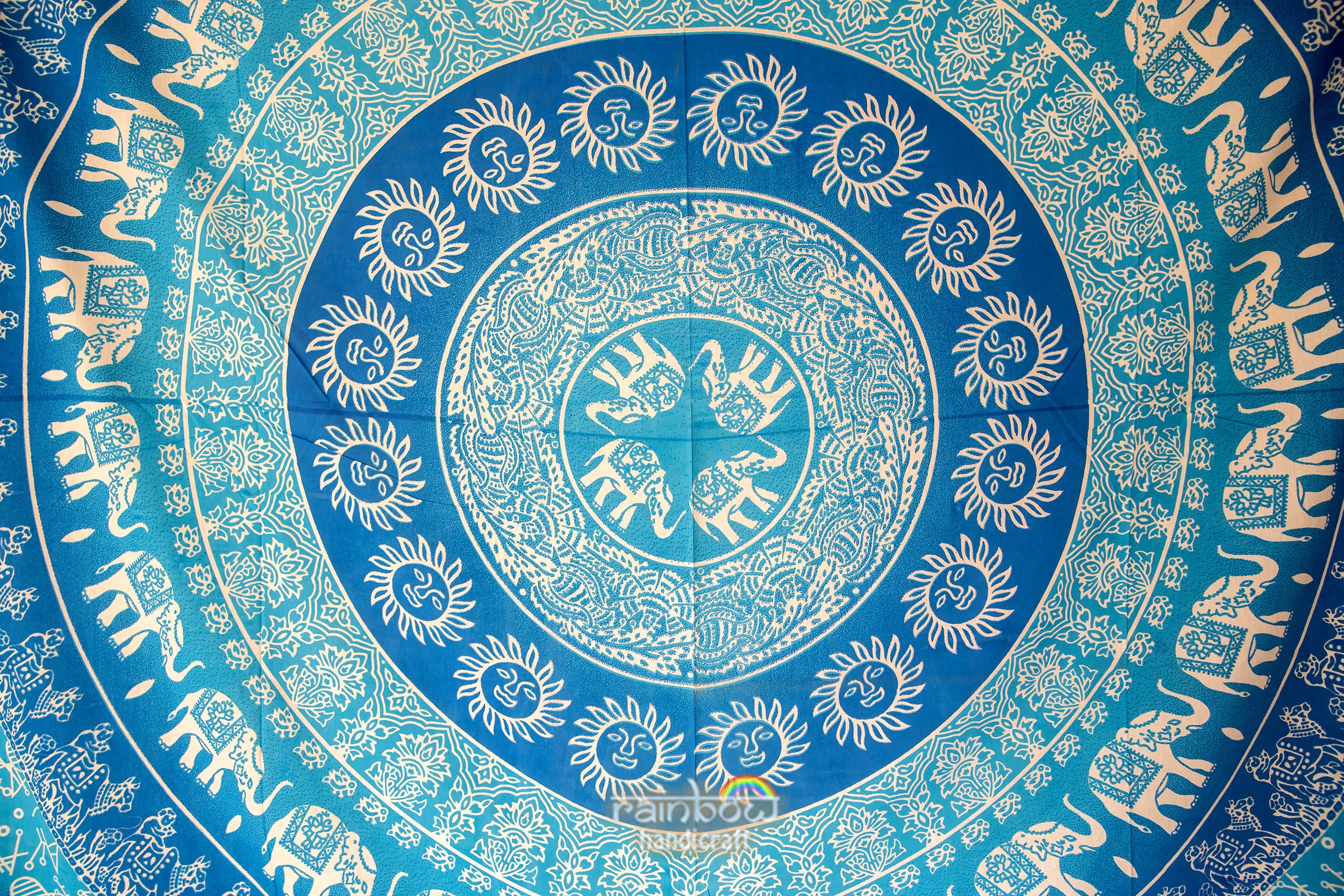 Embrace Elephants Mandala Wall Tapestry amazing hippie bedspread