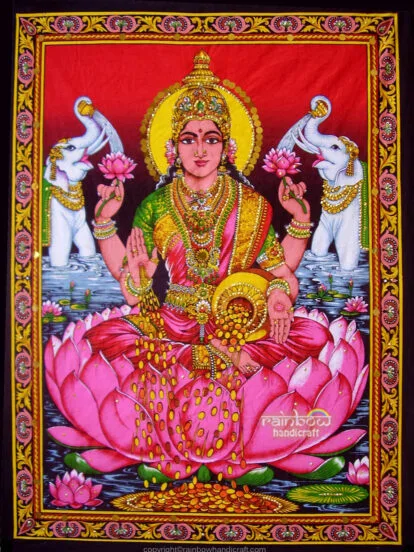 goddess lakshmi tapestry