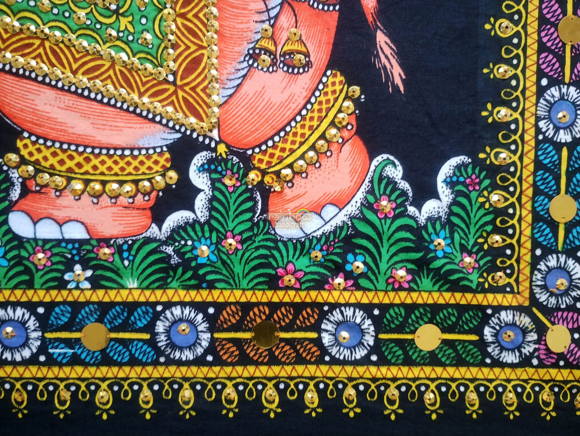 Ethnic elephant Tapestry - Sequin wall hanging Decor