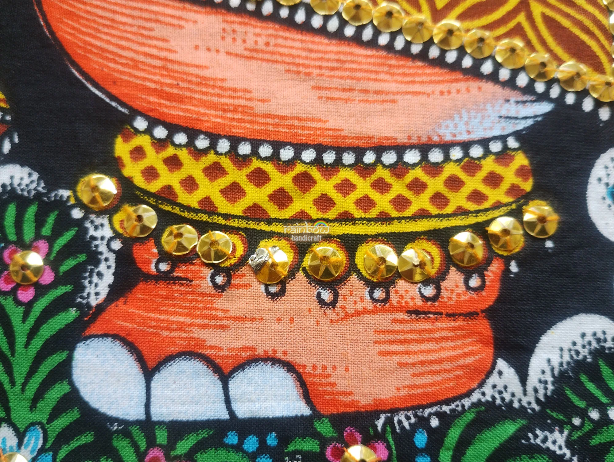 Ethnic elephant Tapestry - Sequin wall hanging Decor