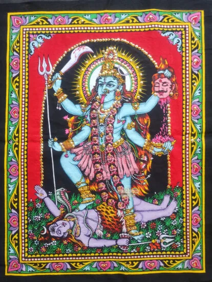 Goddess Kali Maa Tapestry