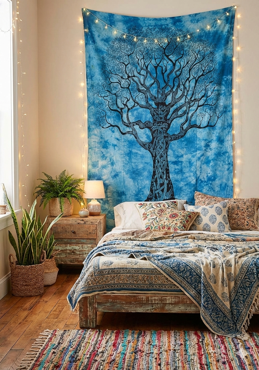 fall tree tapestry