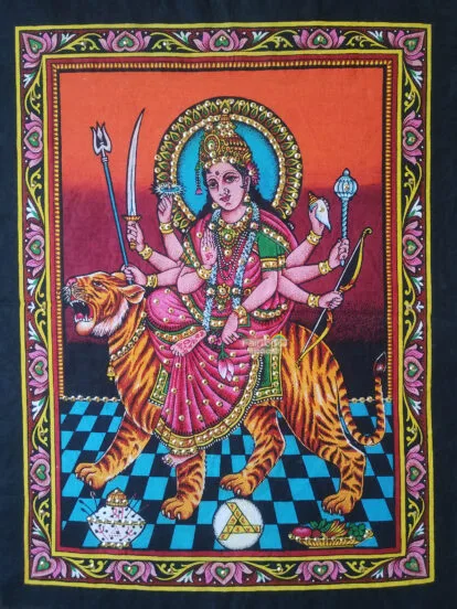Goddess Durga wall tapestry